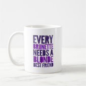 Elke Brunette heeft een klontje nodig Koffiemok (Links)