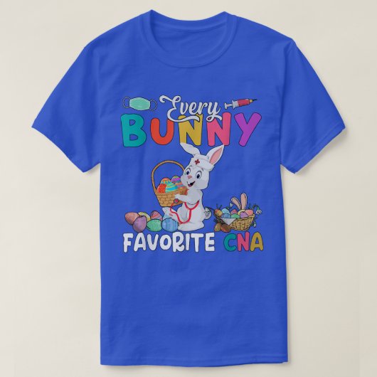 Elke bunny Favorite CNA Happy Easter Day Bunny Nu T-shirt (Design voorkant)