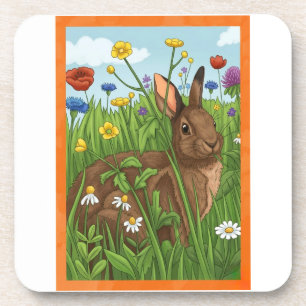 Elke Bunny Houdt van Bloemen Bier Onderzetter
