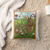 Elke Bunny Houdt van Bloemen Kussen (Deken)