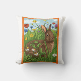 Elke Bunny Houdt van Bloemen Kussen