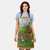Elke Bunny Houdt van Bloemen Schort (Gedragen)