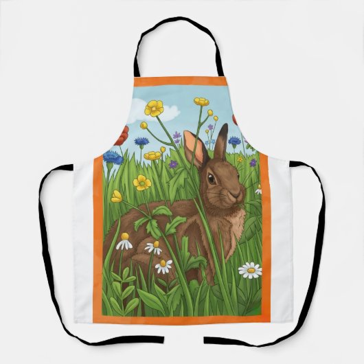Elke Bunny Houdt van Bloemen Schort (Voorkant)