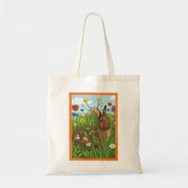 Elke Bunny Houdt van Bloemen Tote Bag