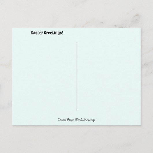 Elke Bunny houdt van de bloedstollingsramp Briefkaart (Achterkant)