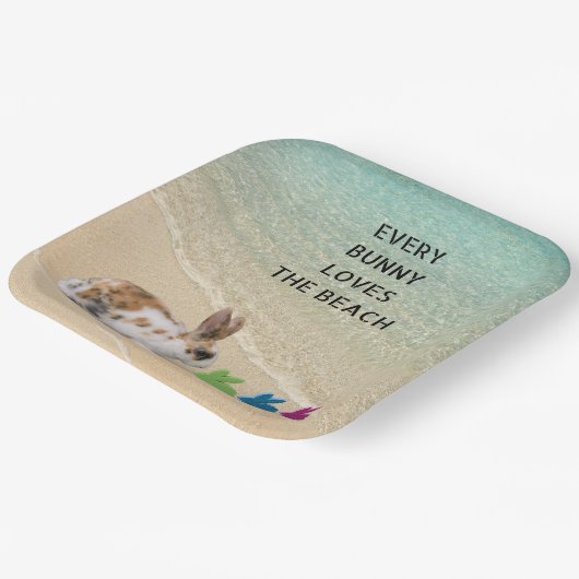 Elke Bunny houdt van de bloedstollingsramp Papieren Bordje (Gebogen)