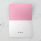 Elke Bunny houdt van mij! Bunny Girl Kaart (Binnen)