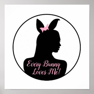 Elke Bunny houdt van mij! Bunny Girl Poster