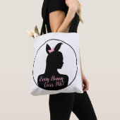 Elke Bunny houdt van mij! Bunny Girl Tote Bag (Dichtbij)