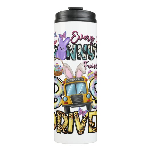 Elke Bunny is favoriete buschauffeur Thermosbeker (Voorkant)