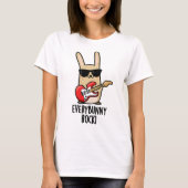 Elke Bunny Rock Funny Animal Rabbit Pun T-shirt (Voorkant)