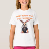 Elke Bunny was kung fu aan het vechten T-shirt (Voorkant)