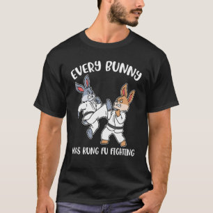 Elke Bunny was Kung Fu vechten T-shirt
