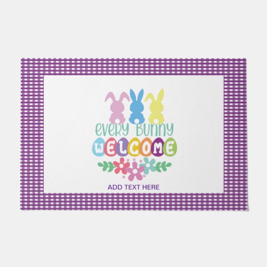 Elke Bunny Welkom Doormat Deurmat (Voorkant)