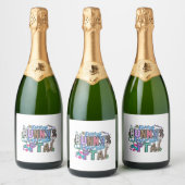 Elke Bunnys Favoriet PTA Sparkling Wijnetiket (Flessen)