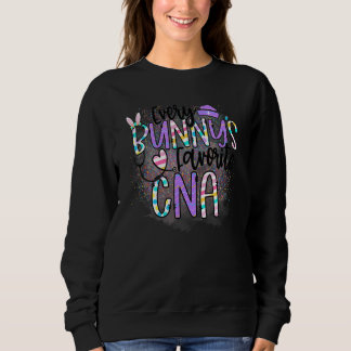 Elke bunny's favoriete cna Tie Dye Cna Nurse Easte Trui