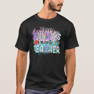 Elke bunny's favoriete leraar paaseieren is geblaz t-shirt