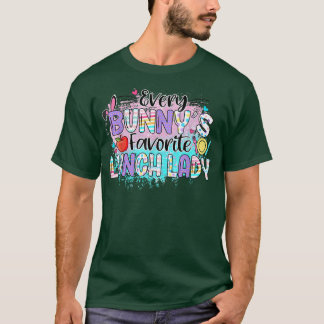 Elke Bunny's favoriete Lunch Lady leraar T-shirt