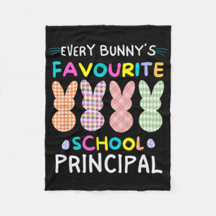 Elke Bunnys Favoriete School Principal Pasen Shir Fleece Deken