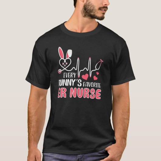 Elke bunny's is een favoriete verpleegster. t-shirt (Voorkant)