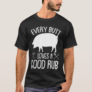 Elke Butt houdt van goede pork BBQ Grilling T-shirt