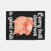 Elke Butt verdient een goed wrijf Fleece Deken (Voorkant (Horizontaal))