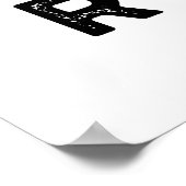 Elke Buzzy Rock Funny Music Bee Pun Poster (Hoek)