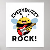 Elke Buzzy Rock Grappige Muziek Bij Puntigheid Poster (Voorkant)