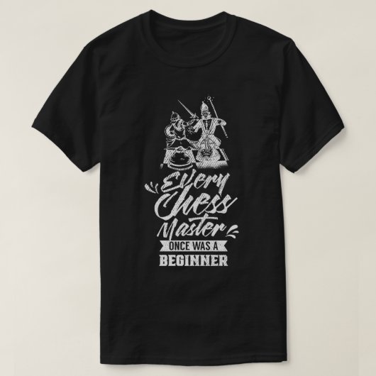 Elke Chess Master was een beginner T-shirt (Design voorkant)