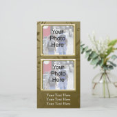 Elke Classic Gold Swirl-fotokaart, familie (Staand voorkant)