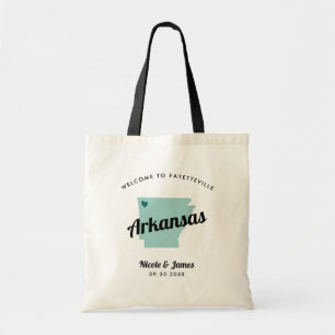 Elke Color Arkansas Map Wedding Welcome Bag, Tote Bag