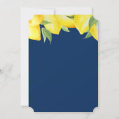 ELKE COLOR - Boy Lemon Baby shower Invitation Kaart (Achterkant)