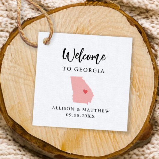 Elke Color Georgia WeduwWelkomsttas Bedankjes Labels