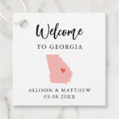 Elke Color Georgia WeduwWelkomsttas Bedankjes Labels (Voorkant)