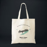 Elke Colour Anguilla Wedding Welcome Bag, Tote Bag<br><div class="desc">Het weekend van de bruiloft heet cadeautas voor gasten uit de stad voor je bruiloft, met afbeelding van Anguilla. U kunt de kleuren voor om het even welk deel van dit ontwerp uitgeven, evenals het hart naar de plaats van uw bruiloft verplaatsen. Om kleuren te veranderen, personaliseert de klik en...</div>