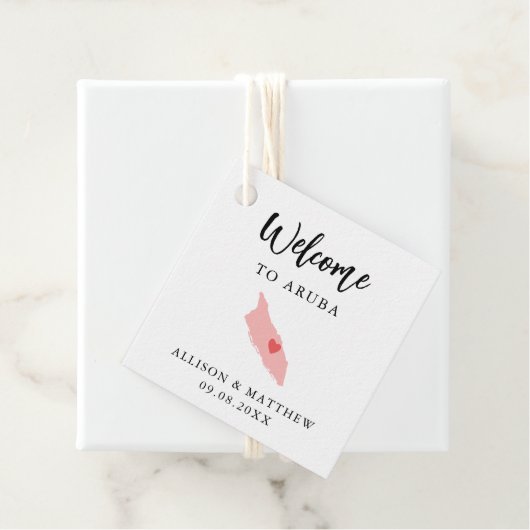 Elke Colour Aruba WeduwWelkomsttas Bedankjes Labels (In situ)