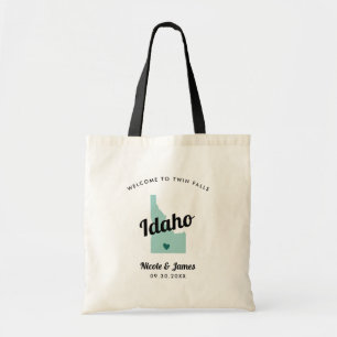 Elke Colour Idaho Map Wedding Welcome Bag, Tote Bag