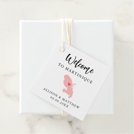 Elke Colour Martinique Weddenschap Welkomsttas Bedankjes Labels (In situ)