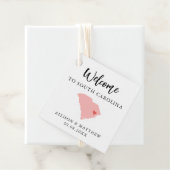 Elke Colour South Carolina Wedding Welcome Bag Bedankjes Labels (In situ)