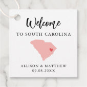Elke Colour South Carolina Wedding Welcome Bag Bedankjes Labels (Voorkant)