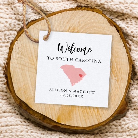 Elke Colour South Carolina Wedding Welcome Bag Bedankjes Labels