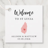 Elke Colour St. Lucia Wedding Welcome Bag Bedankjes Labels (Voorkant)