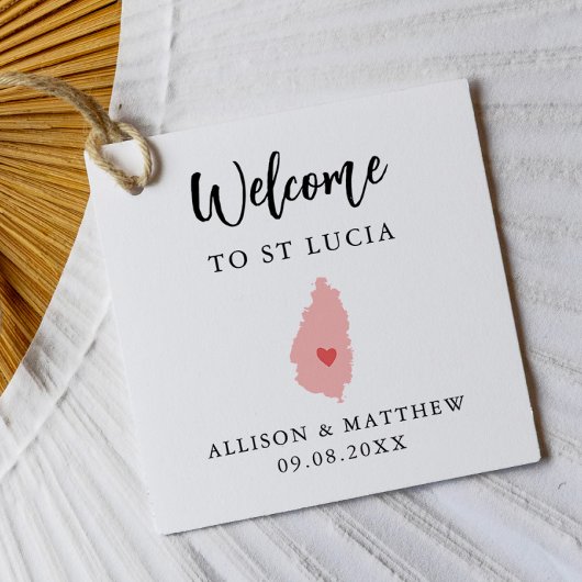 Elke Colour St. Lucia Wedding Welcome Bag Bedankjes Labels