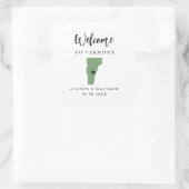 Elke Colour Vermont WeduwWelkomsttas Vierkante Sticker (Tas)