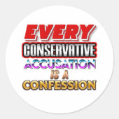 Elke conservatief ronde sticker (Voorkant)