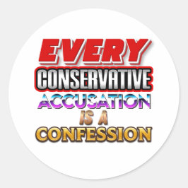 Elke conservatief ronde sticker