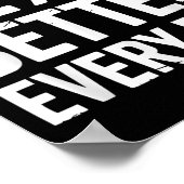 Elke dag 1% meer zelfverbetering. poster (Hoek)