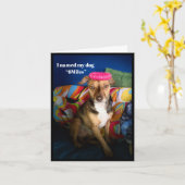 Elke dag 6 mijl lopen humoristisch Wenskaart Kaart (Gele Bloem)