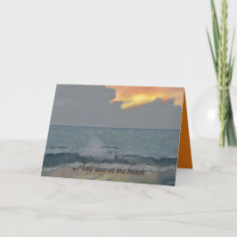 Elke dag aan de horizon van het storm kaart