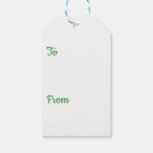 Elke Dag Aardedag Bloemenkrans Aarde Cadeaulabel (Achterkant)